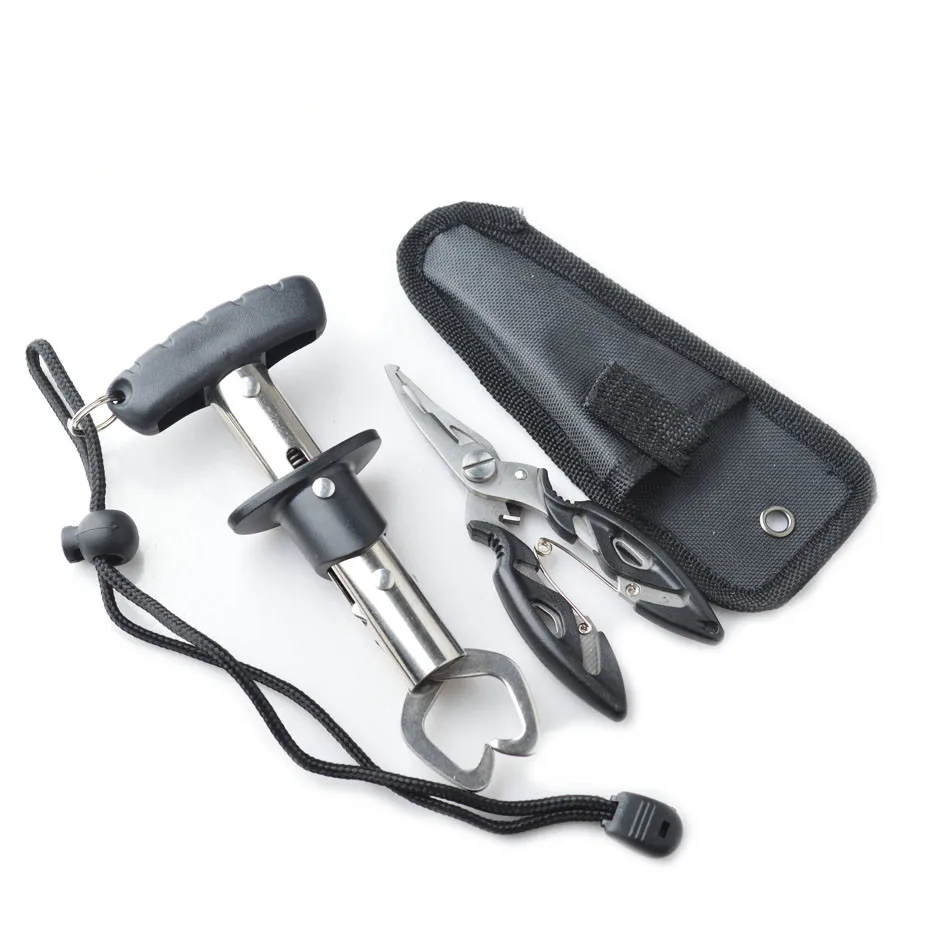 

Stainless Steel Fishing Grip Set T type Fish Gripper Control + Multi-function Remove Line Cut Fishing Pliers Fishing tackle