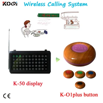 

CE restaurant service calling buzzer ordering system wireless calling system 433mhz table service buzzer waiter pager system