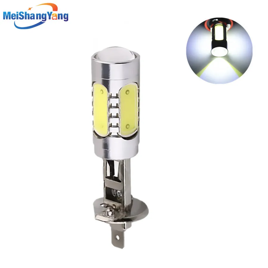 

H1 LED High Power 7.5W Pure White Fog Head Tail Driving Car LED Bulbs Lamp Auto Car Light Source parking 12V 6000K