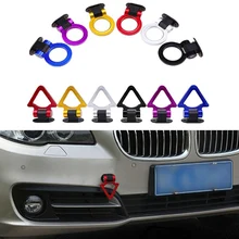 Универсальный автомобильный Стайлинг декоративный ремешок крючки наклейка задний автомобильный передний трейлер моделирование гоночного кольца буксировочный крюк автомобиля