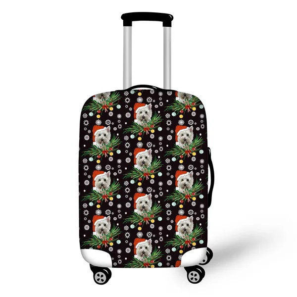 FORUDESIGNS/Аксессуары для путешествий с героями мультфильмов; Рождественский чемодан с собачкой; защитный Пылезащитный Чехол для чемодана на колесиках; эластичный - Цвет: XM2131