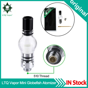 

Original LTQ Vapor Mini Globefish Wax Vape Tank Atomizer Ceramic Heating Coil Wax Tank 510 Thread For Globefish Vape Pen