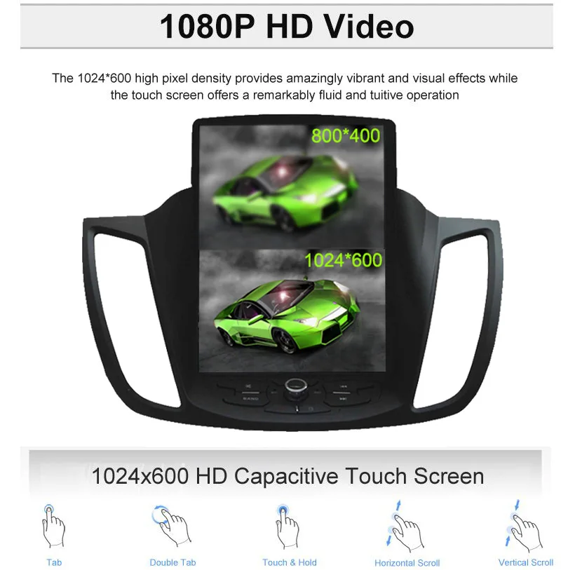 Aotsr Android 6,0 Tesla стиль автомобиля нет dvd-плеер gps навигация для Ford Kuga 2013- Авто Стерео головное устройство мультимедиа recoder