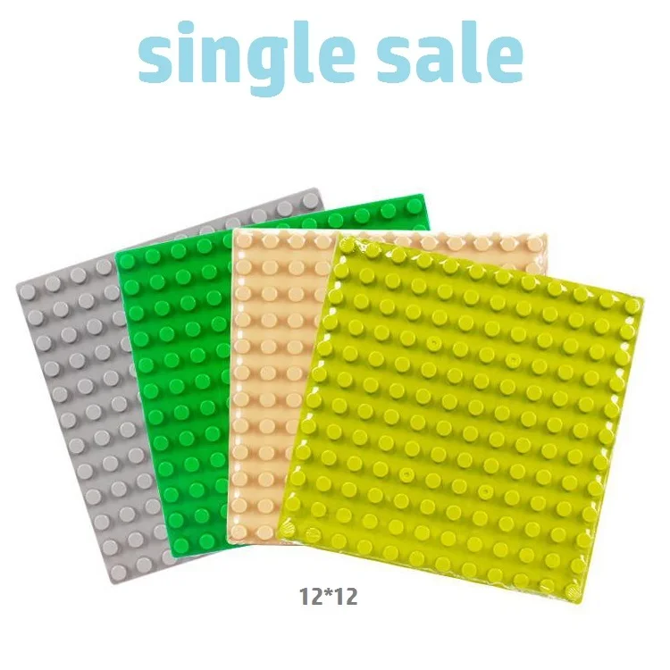 Big Particles Building Blocks Accessories 12*12 144 Dots Baseplate Assemble 19.2cm Baby DIY Toys Compatible with Duploe Bricks baby-brick : image Big Particles Building Blocks Accessories 12*12 144 Dots Baseplate Assemble 19.2cm Baby DIY Toys Compatible with Duploe Bricks baby-brick