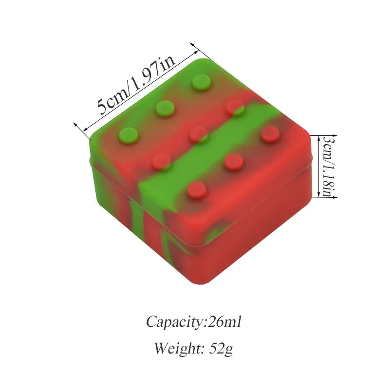10 шт. силиконовые, bho воск для нанесения кисточкой контейнер термостойкий многоцелевой хранения даббер бутан Гладкий масло баночка Ассорти случайный цвет