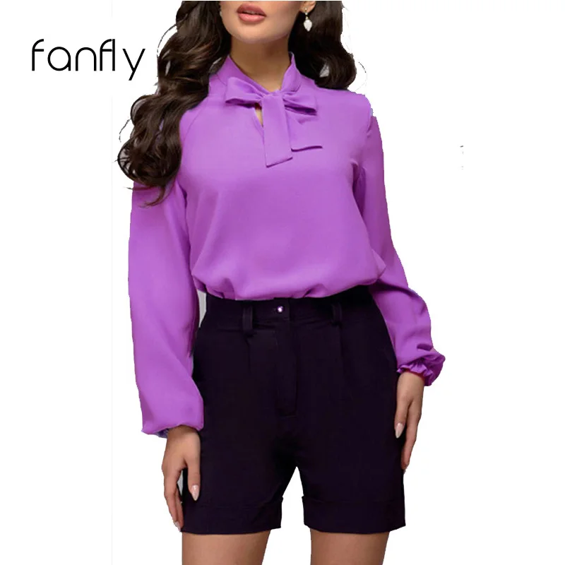 2019 New Fashion Runway Blouses and Shirts Long Sleeve