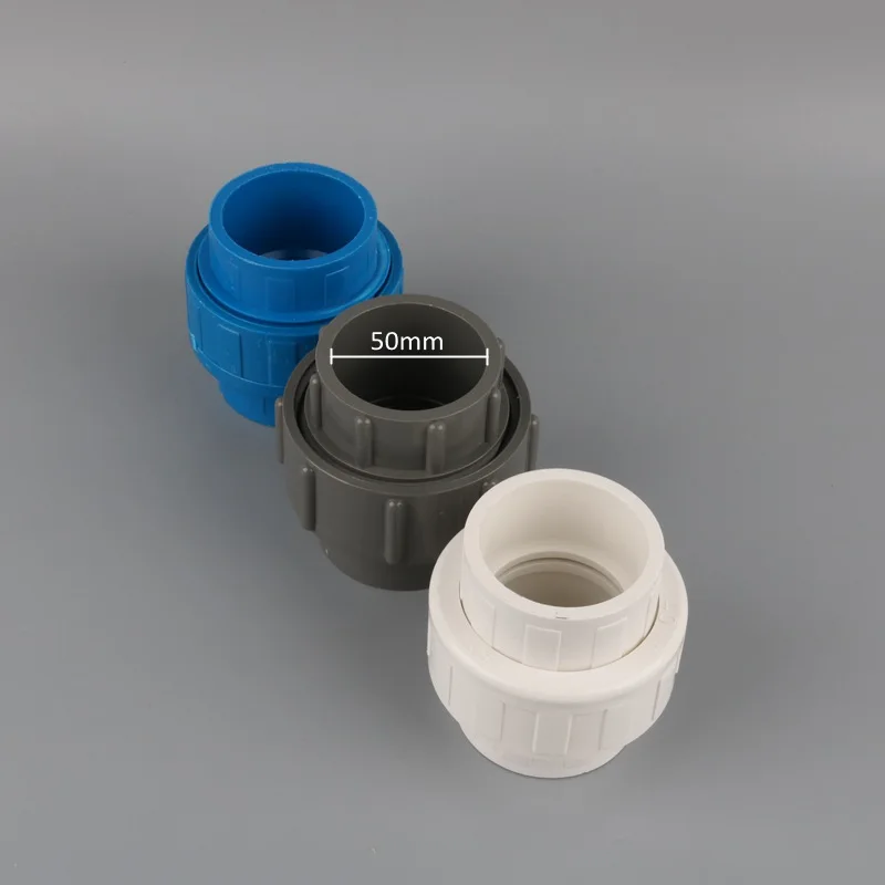 1 pc القطر الداخلي 50mm PVC الاتحاد 1.5 \