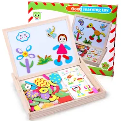 Новая креативная детская доска для рисования игрушка DIY головоломка головоломки деревянные игрушки Детские обучающие и обучающие игрушки