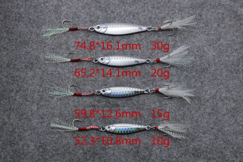 Mini Jig Slow Pitch Jigging Lure 10g 15g 20g Long Cast Metal Fishing jig Sinking Saltwater Fishing Tackle