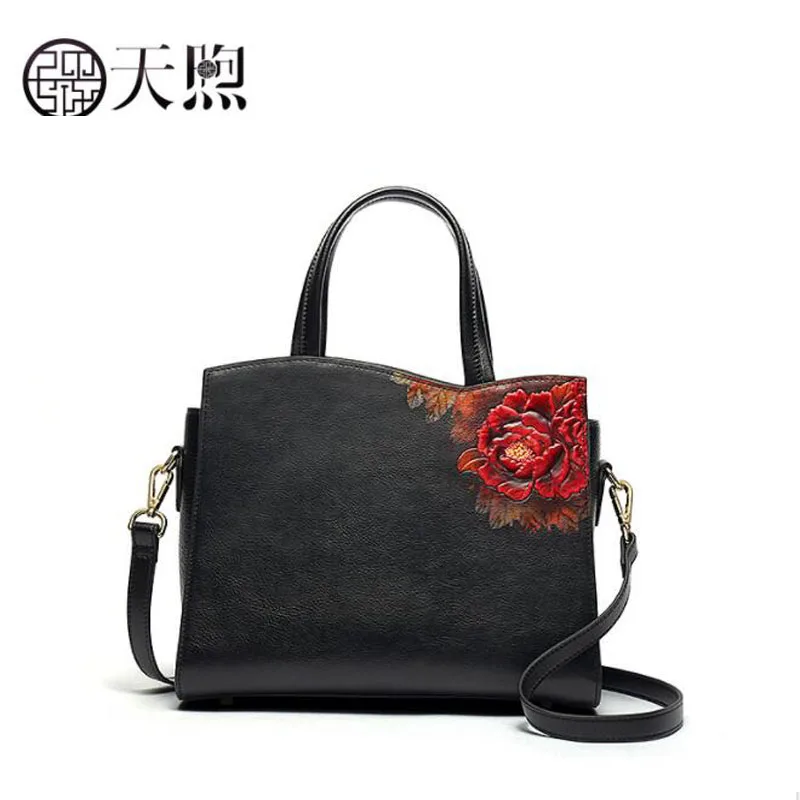 

2019 New Superior cowhide luxury real leather embossed bags designer women genuine leather bag tote women handbags shoulder bag
