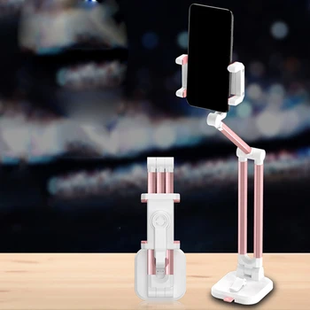 

Universal Flexible Arm Lazy Mobile Phone Holder Desktop Multi-function Telescopic Bed Aluminum Folding Live Bracket