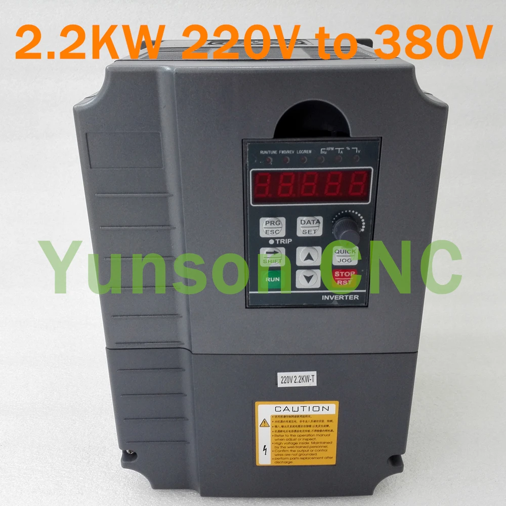 Трехфазный инвертор 220 В однофазный выход 380 2 кВт 2200 Вт 3hp 400 Гц Частотный привод с