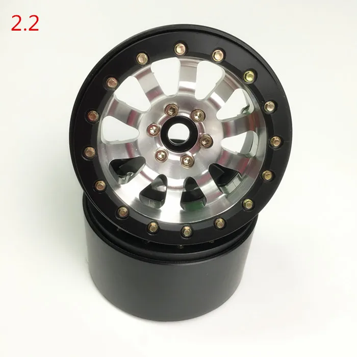 

1Pair 12mm Hexagonal Wheel Rim 2.2 Inch Metal Wheels 1:10 Ghost RR10 Climbing RC Car Wheel Hub Applicable