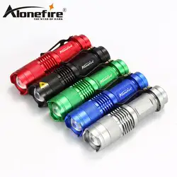 Alonefire SK68 Мини CREE XPE Q5 светодиодный фонарик Увеличить факел Ночь Отдых освещения лампы А. А. 14500 Батарея