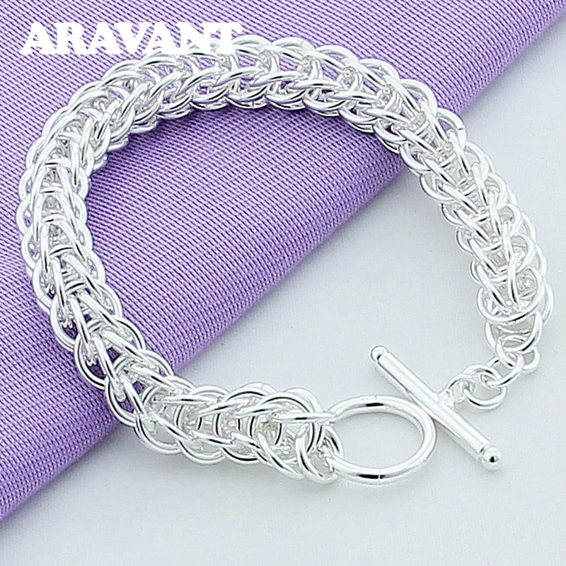 

New Fashion 925 Silver Jewelry Lucky Bracelets For Women Wedding Jewelry
