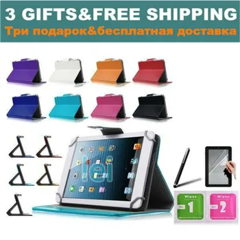 

RUSSIA FREE SHIPPING For GoClever INSIGNIA 1010 WIN 10.1 inch Universal Tablet Case Free Stylus+Center Film 10 Colors
