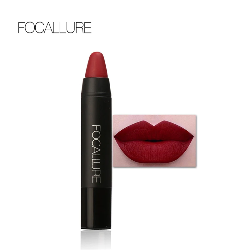 FOCALLURE 19 цветов Матовая нюдовая красная помада Карандаш Сексуальная Красота