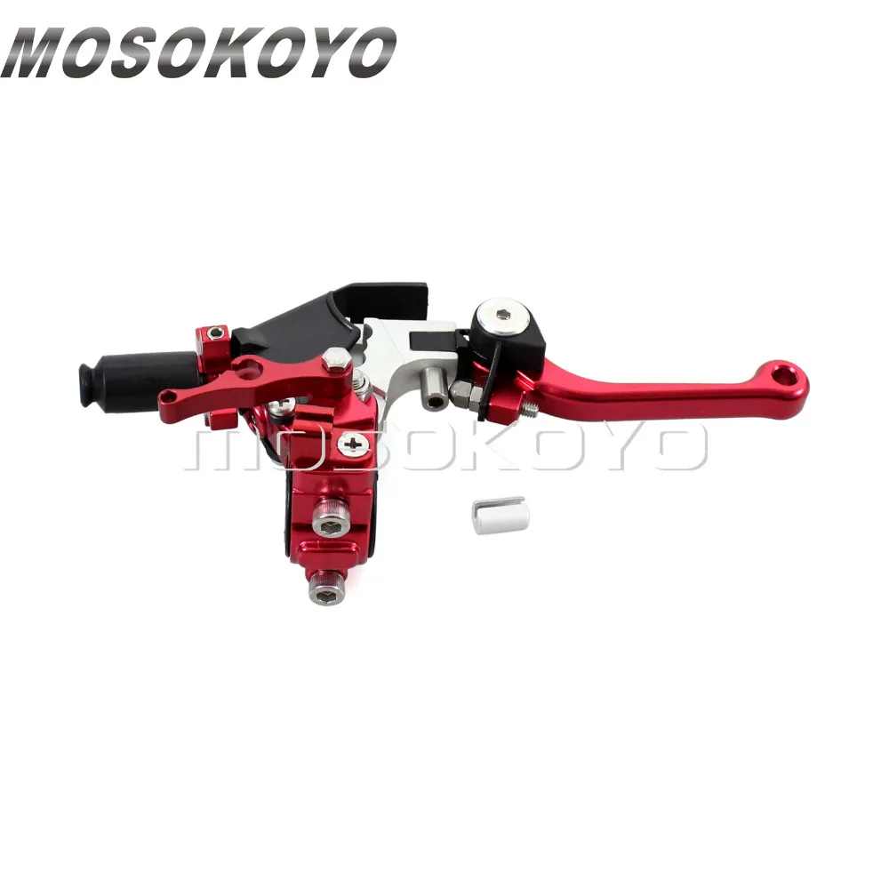 

Motorcycle Racing Dirt Bike 22mm 7/8" Handlebar Clutch Lever Adjustable for Honda CR CRF XR 125 250X 450R 500 XR650R Red