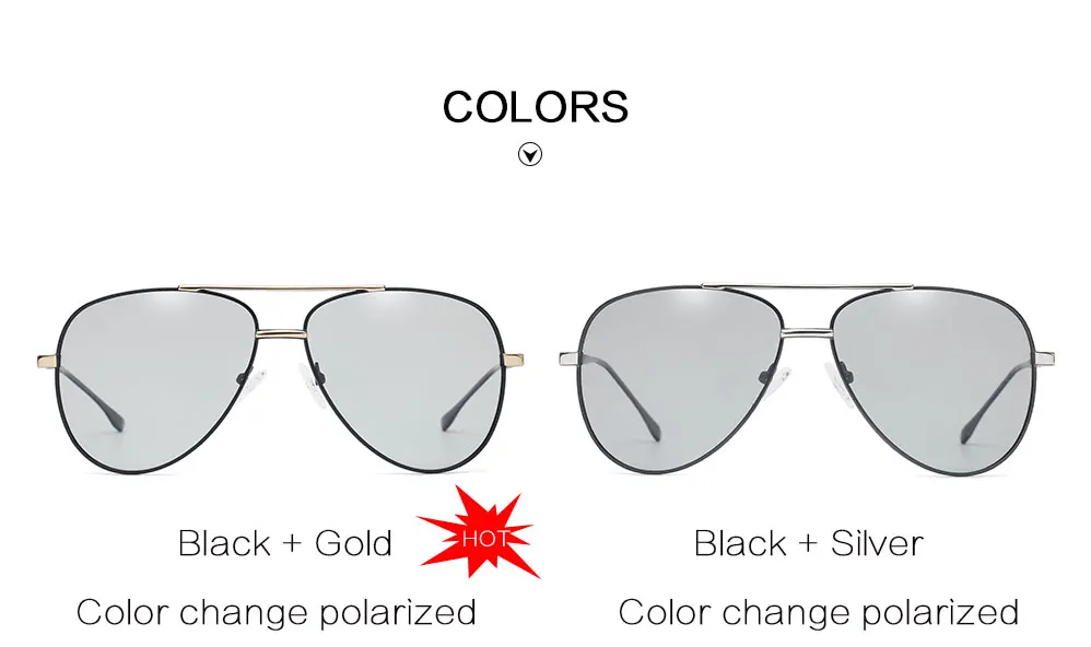 Новинка, поляризованные мужские фотохромные солнцезащитные очки пилота, мужские очки Oculos De Sol Feminina, овальная оправа, авиационные, меняющие цвет, солнцезащитные очки