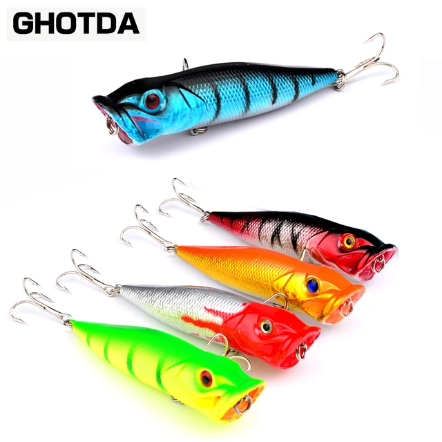 1pcs Big Popper Fishing Lures 3d Eyes Bait Crankbait Wobblers