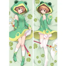 Аниме JK Cardcaptor Sakura Dakimakura тело Чехол для подушки скольжения Манга Мультфильм девушка Сакура КИНОМОТО лягушка Сексуальная декоративная подушка
