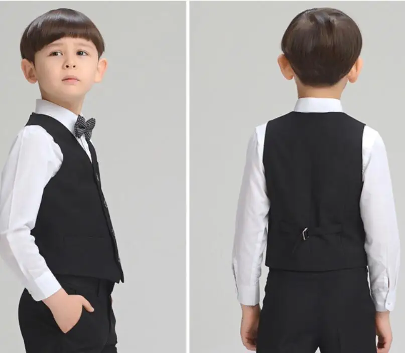 3-14 Years Baby Toddler Teenager School Boys Vest Boys Wedding Waistcoat Kids Party Performance Vest for Boy Children Outwear Outerwear & Coats luxury