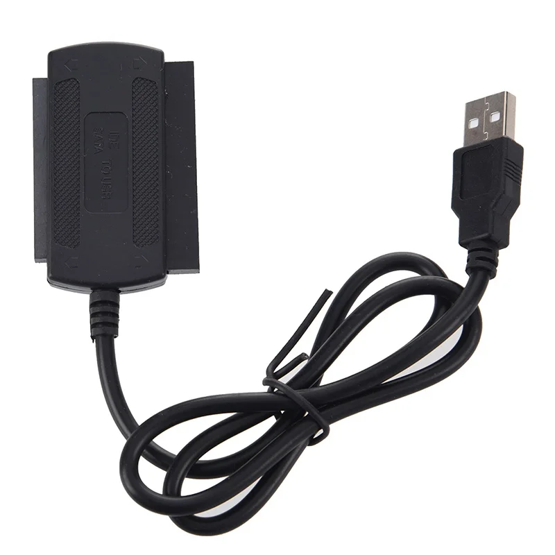 3 в 1 USB 2 0 к IDE SATA 5/3 5 ''жесткий диск HD HDD адаптер конвертер кабель черный|Чехлы для