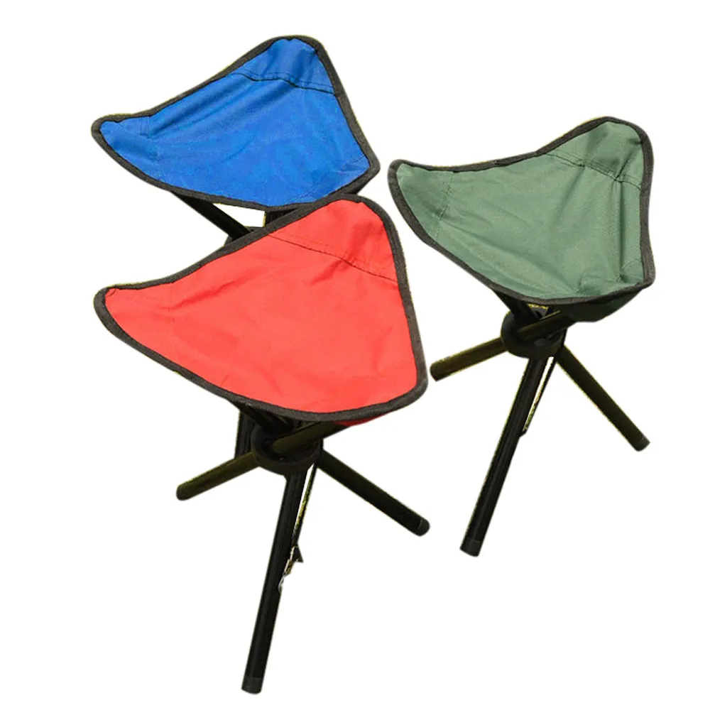 Кемпинг складной табурет портативный 3 ноги стул сиденье штатива открытый ткань Оксфорд