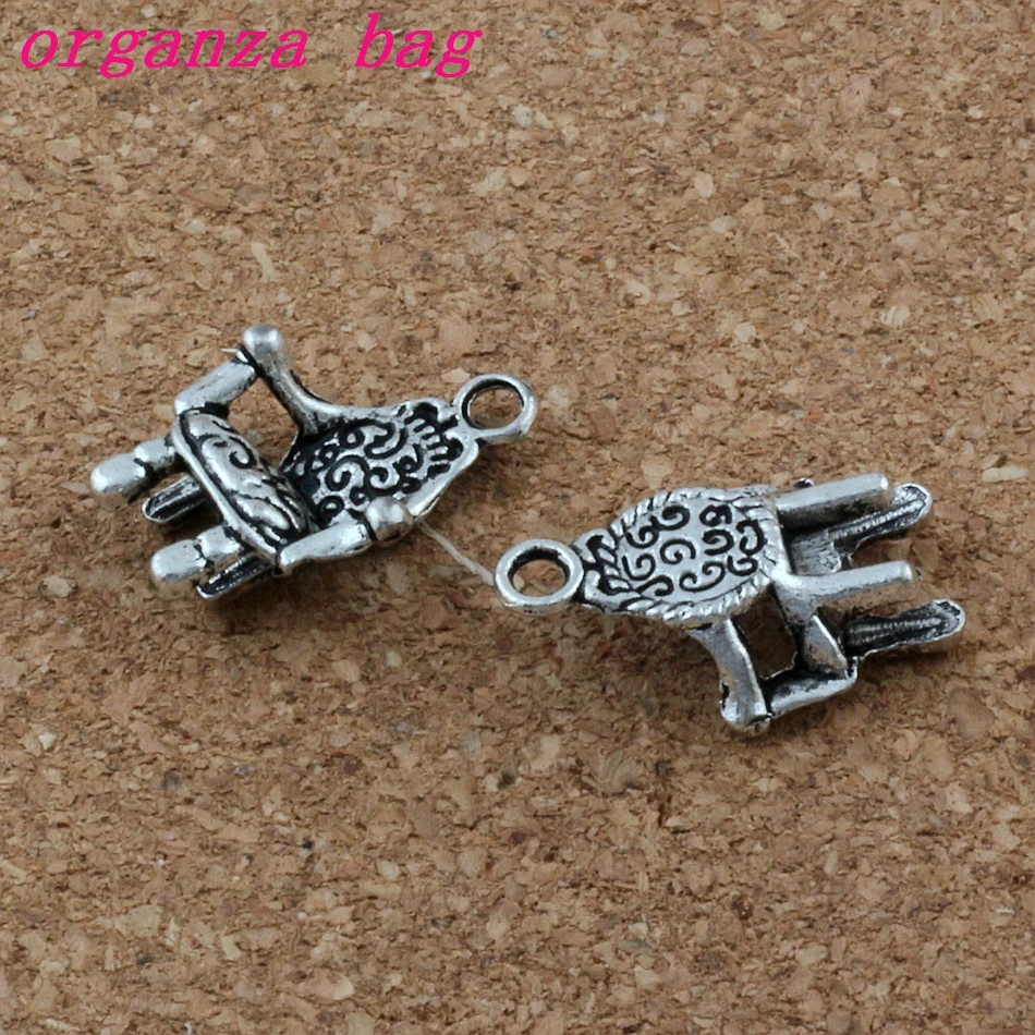 100pcs/lot 3D Chair Sofa Charm Pendants 100Pcs/lot Hot sell Antique Silver Jewelry DIY 13.5x20X5mm A-181