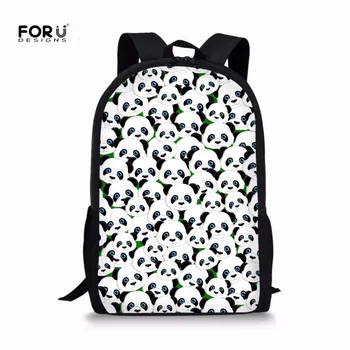 

FORUDESIGNS 3D Panda Animal Shoulder School Bag Child Casual Backpack Book Schoolbag For Girls Boys Kids Mochia Infantil Escolar