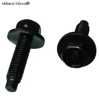 

shhworldsea 100 Pcs/Lot auto nut bolts U nuts Hexagon self-drilling screw