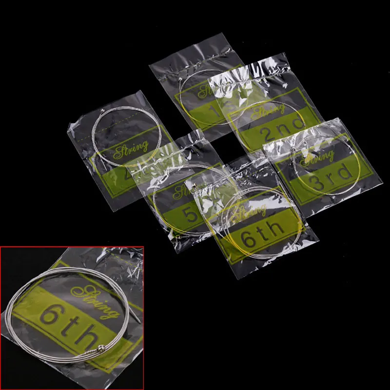 

6pcs Guitar Strings Electric Guitar Strings Set Hot Sale Guitar Parts and Accessories