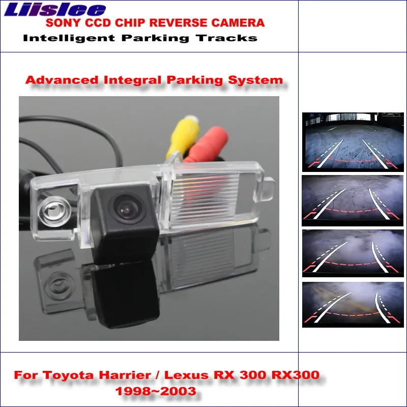 

Liislee Intelligent Parking Tracks Rear Camera For Toyota Harrier / Lexus RX 300 Backup Reverse / NTSC RCA AUX HD SONY CCD