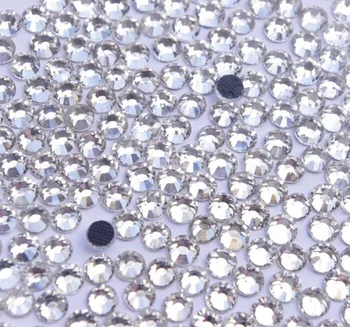 

1440pcs 1.9-2.1mm Bright Clear Rhinestones ss6 DMC crystal for nail art dresses glass strass clothing Hotfix Flatback 12 facet