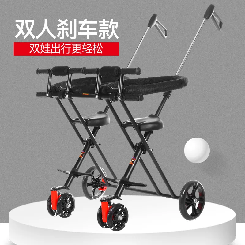 Micr trike xl Колыбель двойной светильник вес коляски покупки туристический прицеп хорошо для прогулки. Зонт как подарок