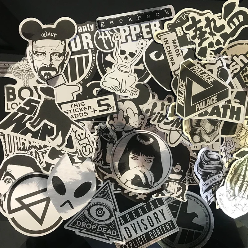 

50Pcs/Set Mixed Fashion JDM Battlefield Illest Leica Anime Panty Dropper Hellafresh Fake Car Sticker For skateboard Laptop Decal