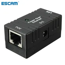 ESCAM 10 м/100Mbp Пассивный POE мощность по Ethernet RJ-45 инжектор сплиттер настенное крепление адаптер для CCTV ip-камеры сети