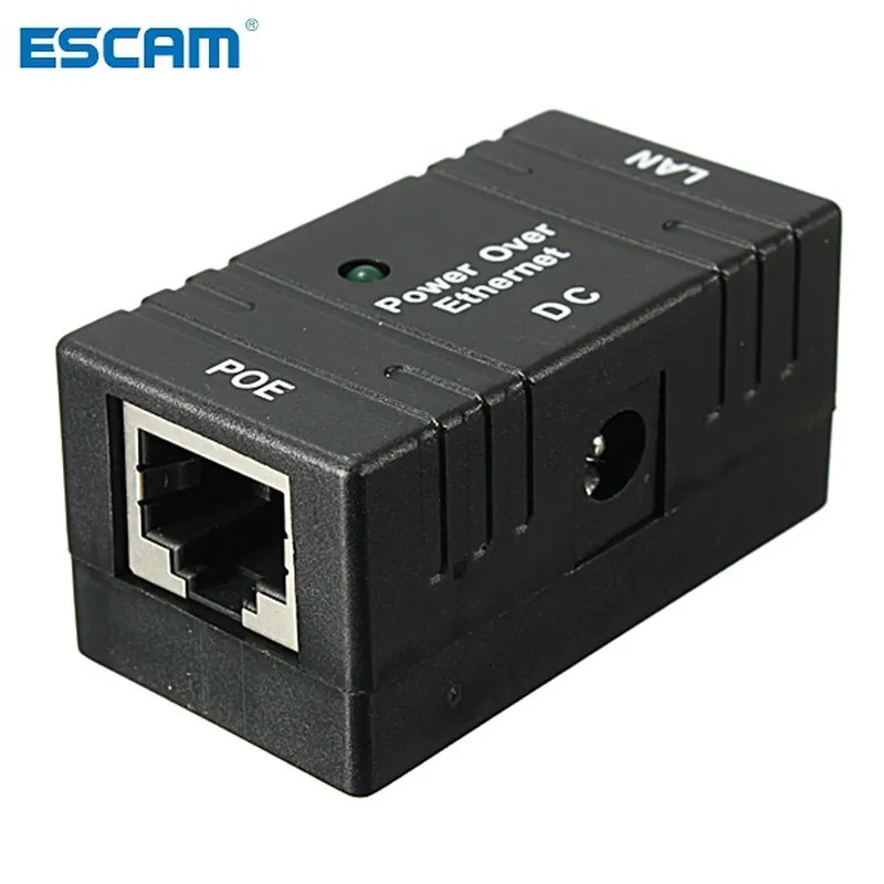 ESCAM 10 м/100Mbp Пассивный POE Мощность Over Ethernet RJ 45 инжектор сплиттер адаптер для