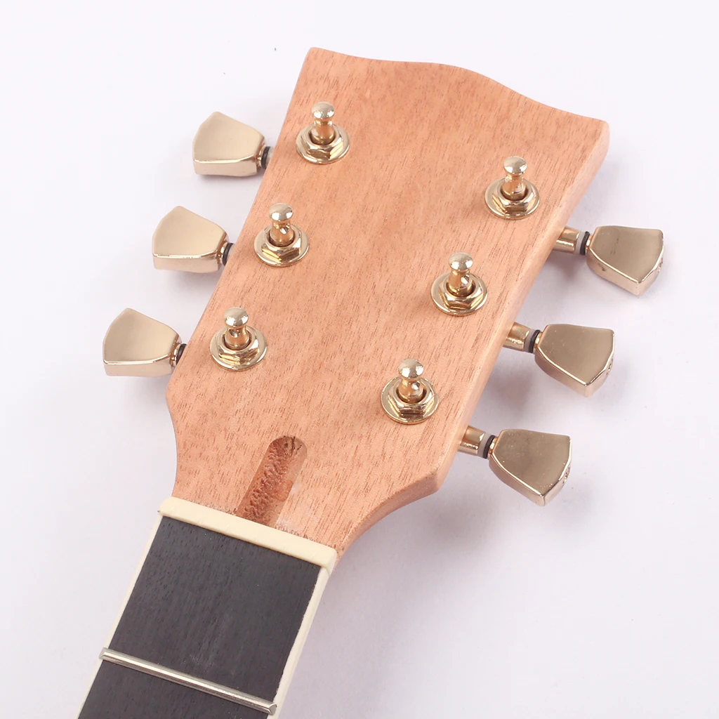 Zinc Alloy Guitar Tuning Pegs Keys Tuners Machine Heads for LP Electric Guitars Parts & Accessories 3 Left 3 Right Gold  