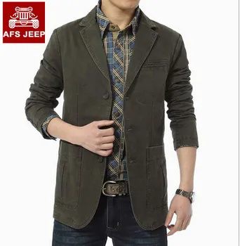 

Mens Jackets 100% Nature Cotton New Fashion Hot 2017 Winter and Autumn Brand AFS JEEP slim fit clothing men casual coats