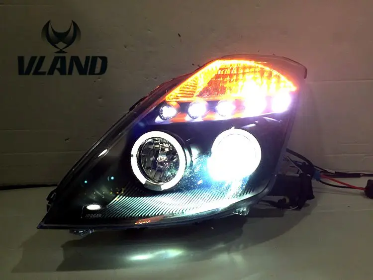 VLAND Заводская Автомобильная головная лампа для 350Z светодиодный фонарь 2003 2004 2005