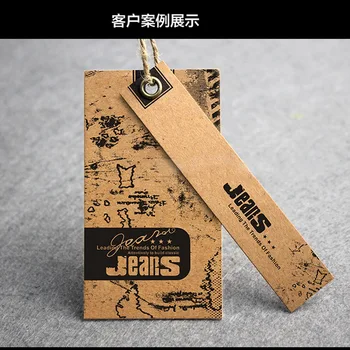 

Custom 700G thickness cowboy style Kraft paper tags