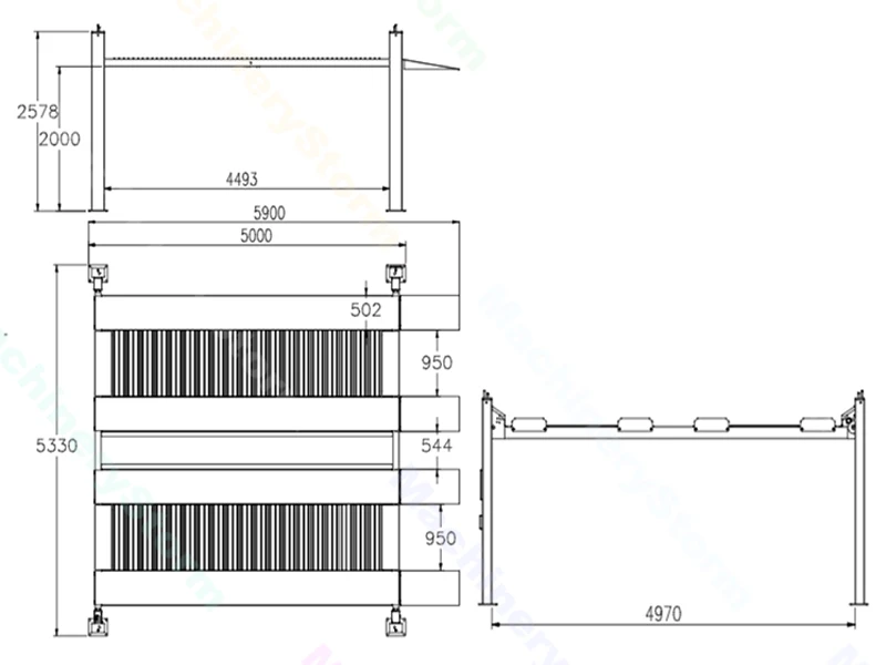 Double wide car parking lift details 2