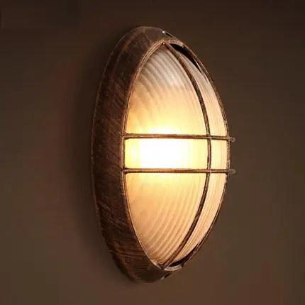 

Loft Style Bedroom LED Wall Lamp Iron Glass Antique Wall Sconce Industrial Vintage Wall Light Fixtures For Bar Home Lighting