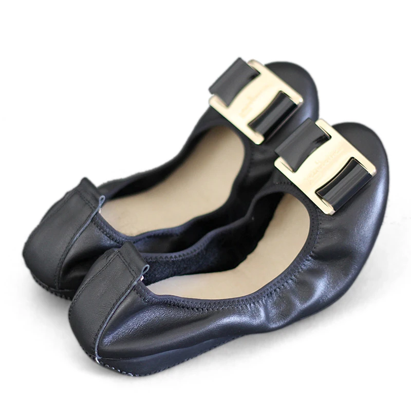 

Size 35-43, New Famous Brand Designer Women's Genuine Leather Leisure Shoes Hotsales Bowknot Women Flat Shoes Woman Loafers