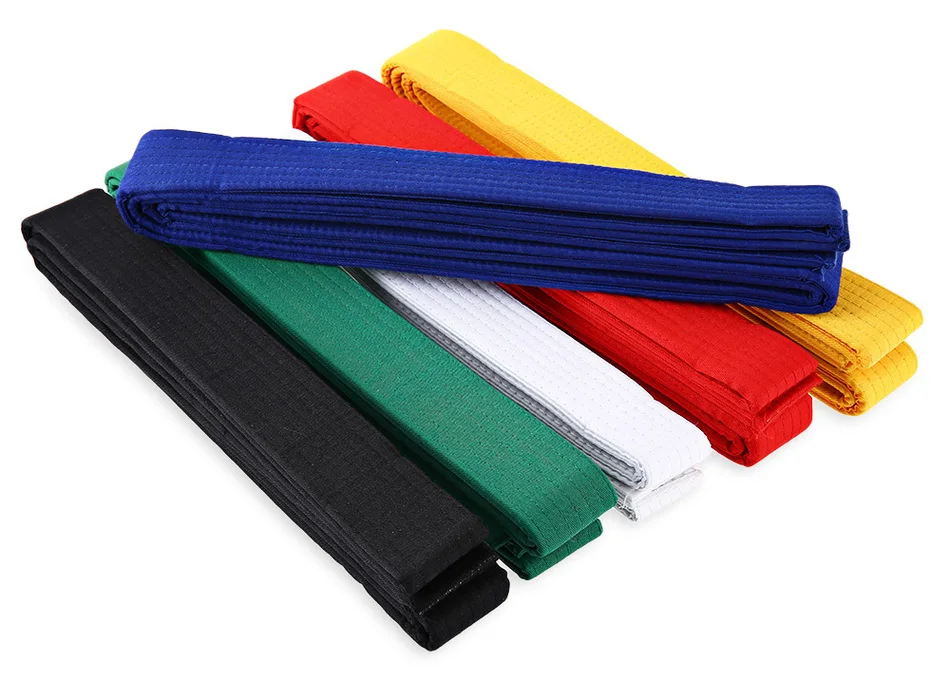 11Colors 1pc Taekwondo Belt Karate Martial Arts Taekwondo Belts 5m Cotton Polyester Professional TKD Belts 