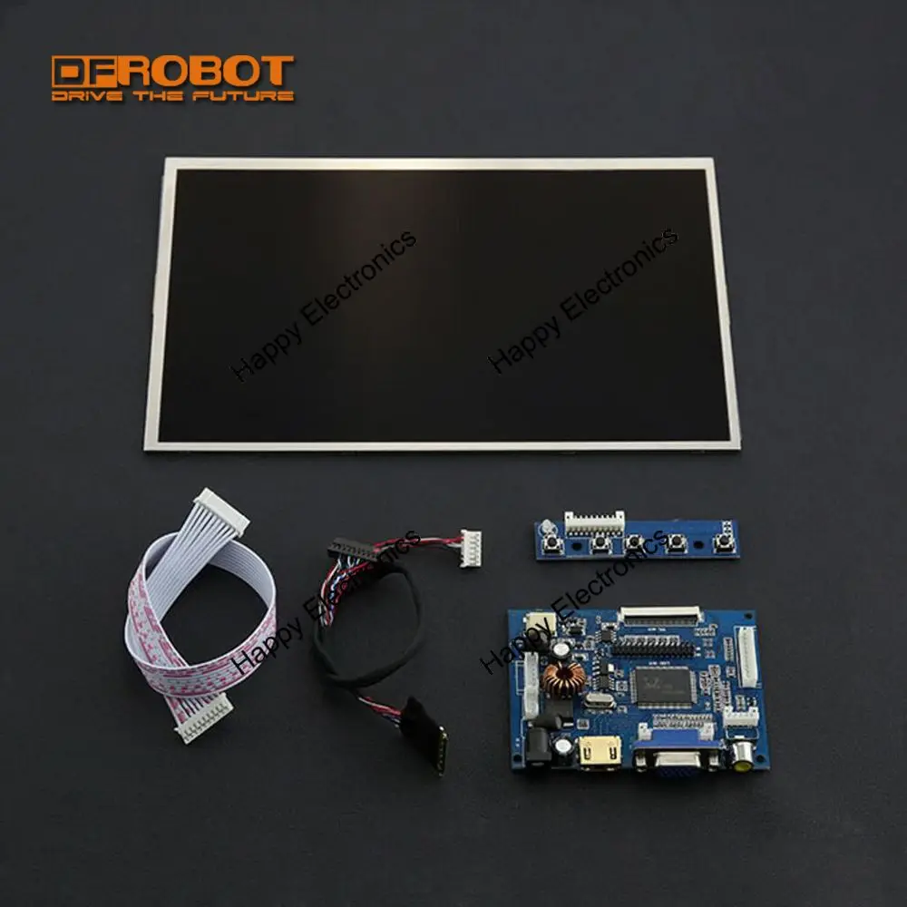 DFRobo10." Диагональ 1280x800 дюймов Высокое разрешение ips TFT lcd HDMI/VGA/AV дисплей/экран для Lattepanda/Raspberry Pi и т. Д