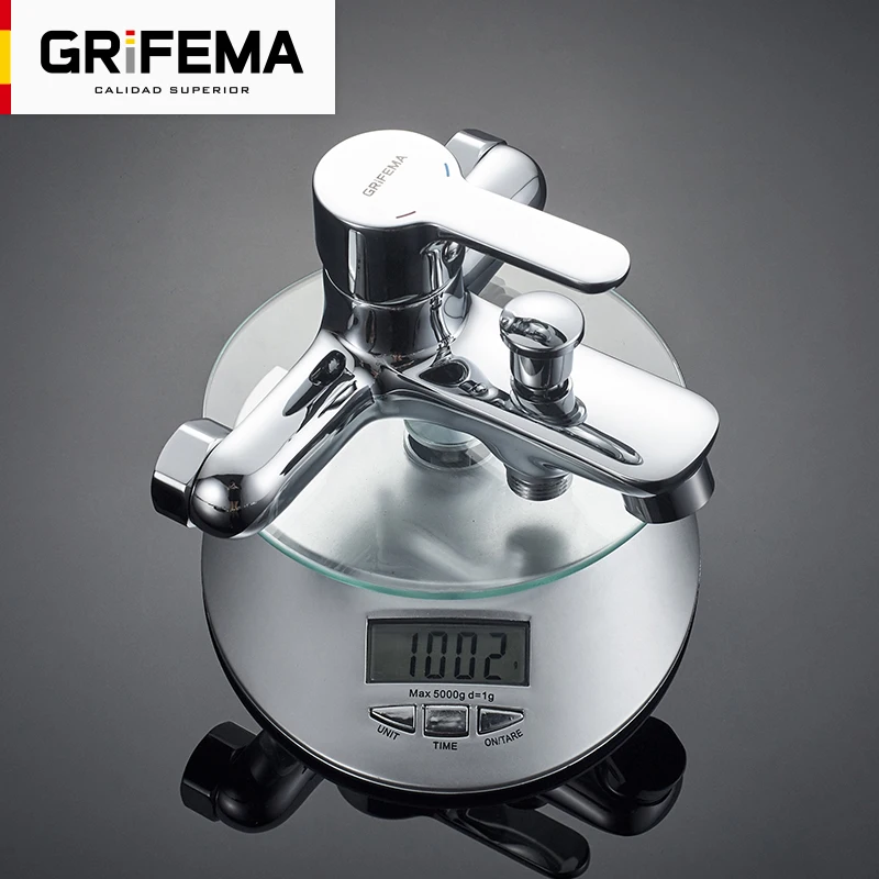 GRIFEMA PORTO G13003 смеситель для душа с 1 5 м душевым шлангом ручной душ и держатель
