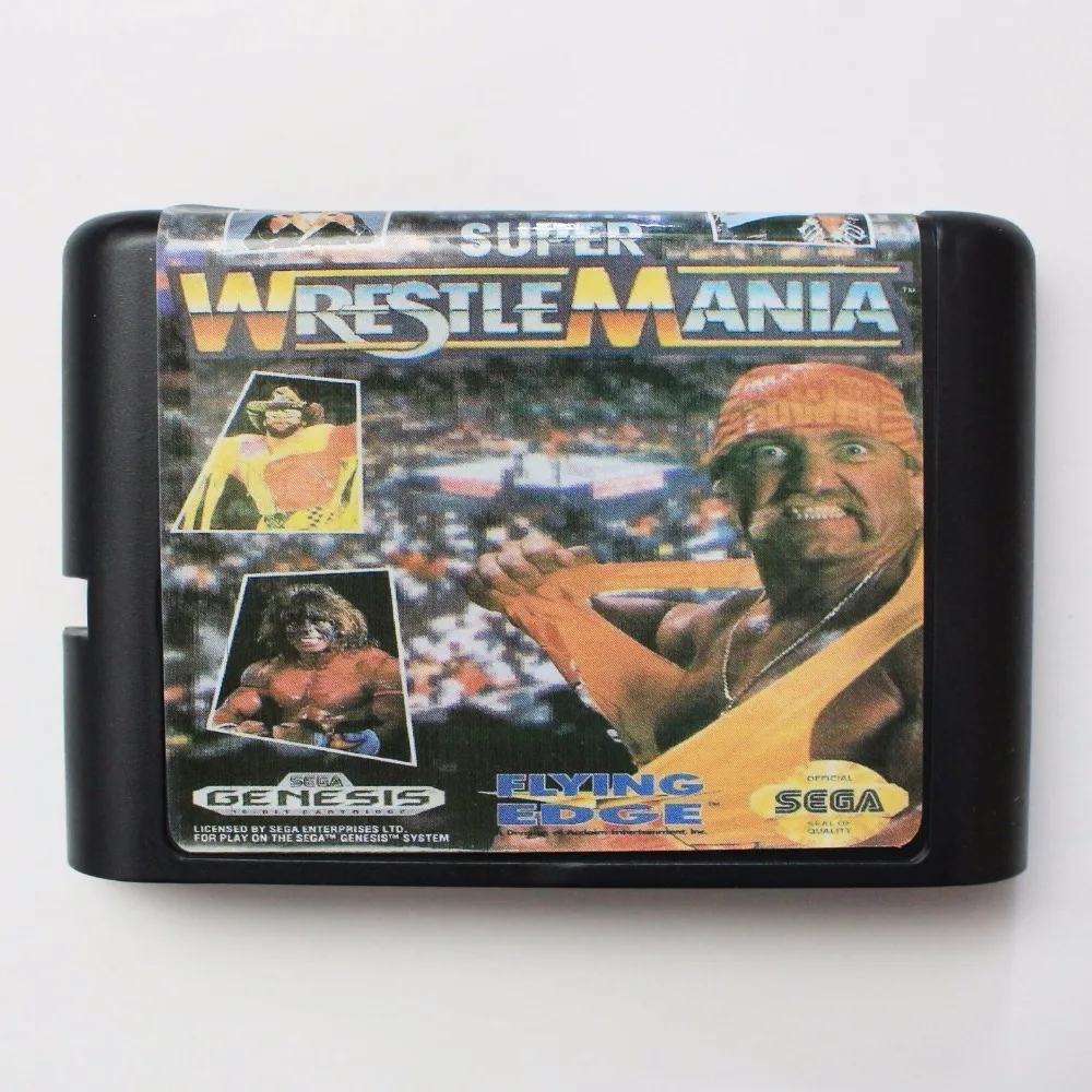 WWF супер wresle Mania 16 бит MD игровая карта для sega Mega Drive для Genesis