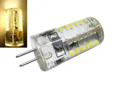 Hrsod 5X G4 57-3014 SMD высокой Мощность светодиодные лампы силиконовые хрустальный шарик 360 градусов 3 Вт AC/ DC 12 В упаковка из 5 Нью